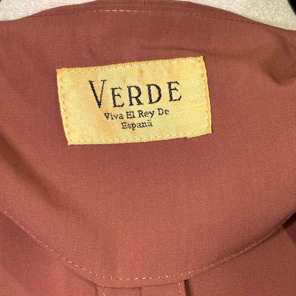 Verde Open Front Chiffon like Blazer - Picture 5 of 7